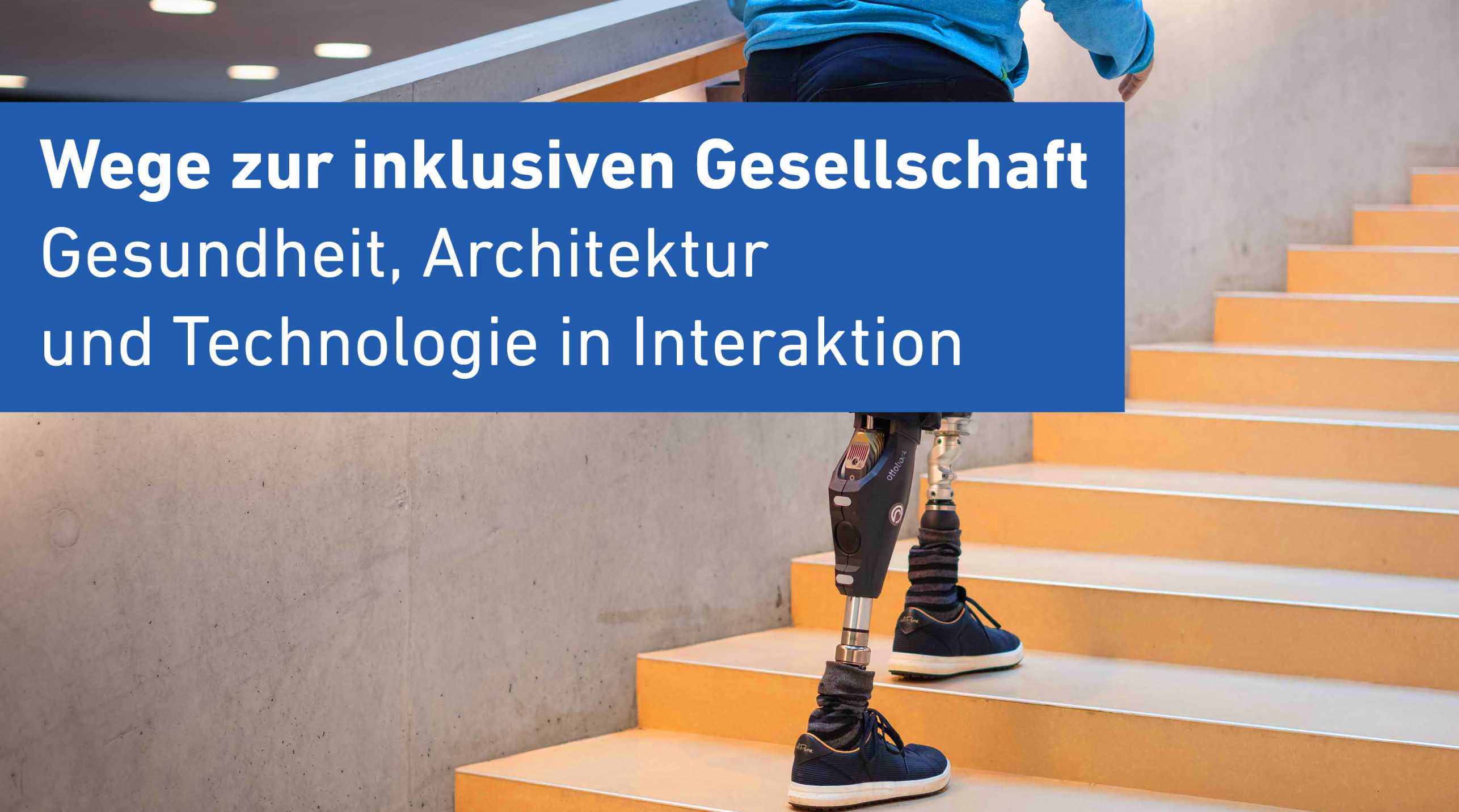 teaser for RESC Public Symposium 2023 titled “Wege zur inklusiven Gesellschaft – Gesundheit, Architektur und Technologie in Interaktion”